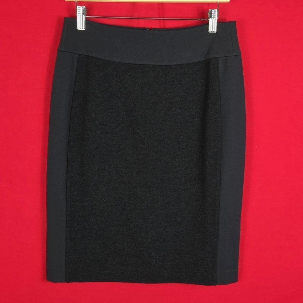 NEW EILEEN FISHER Viscose Stretch Ponte Pencil Skirt Black Size XS Office Career